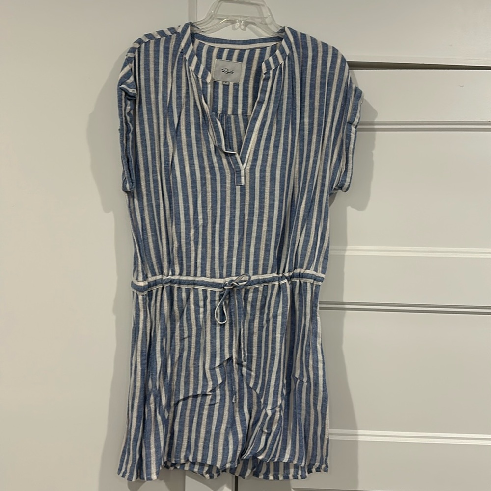 Rails Emma linen tie waist dress